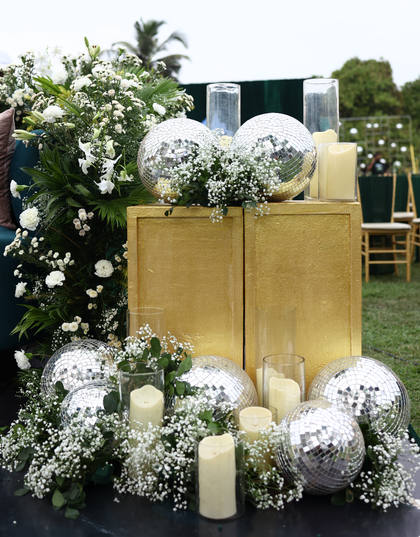Floral detail and Photo-op — Sangeet decor — Zuri
